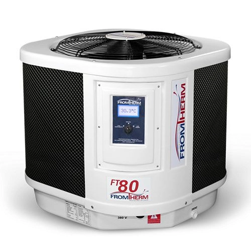 Trocador De Calor Aquecedor Piscina Fromtherm Ft80 Com Touchscreen - 220v Monofásico