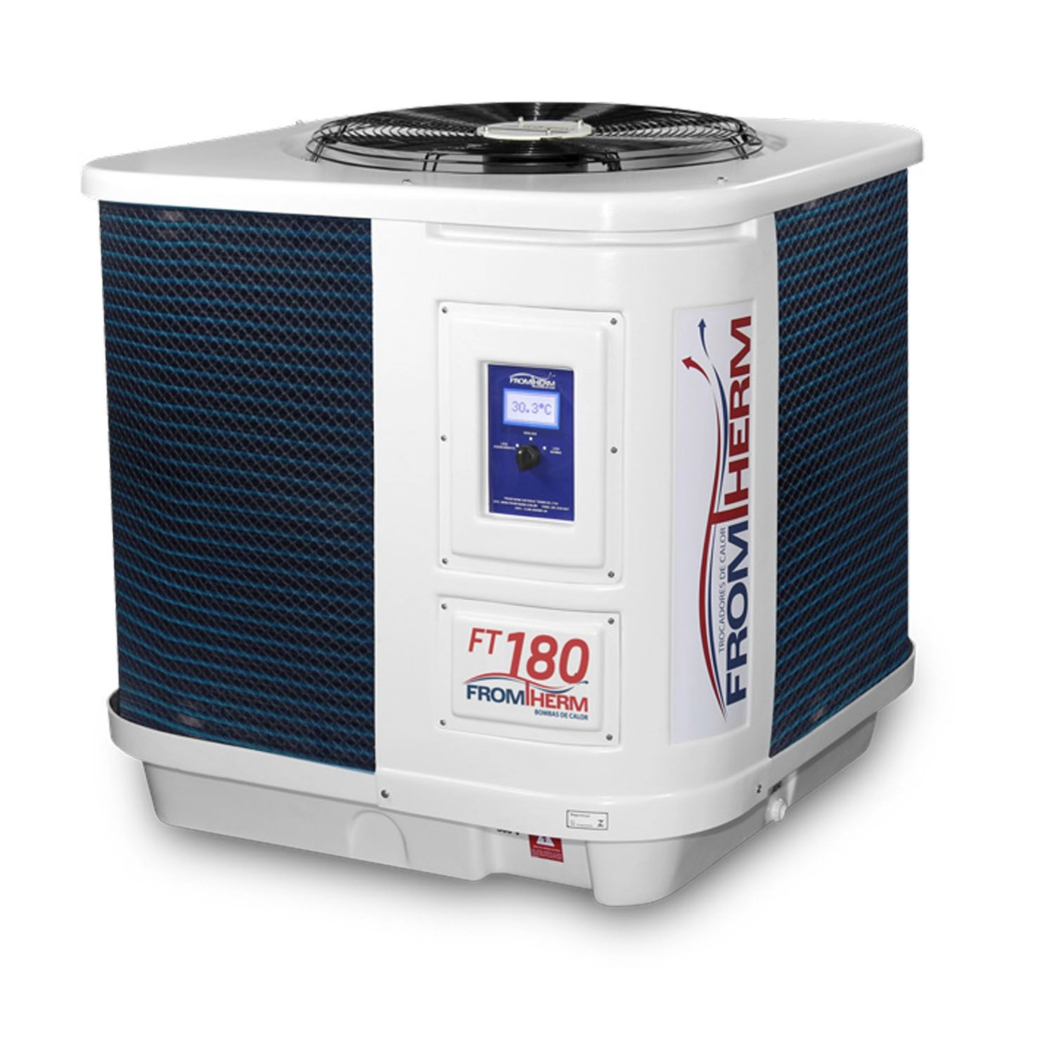 Trocador De Calor Aquecedor Piscina Fromtherm Ft180 (touch Screen) - 220v Trifásica