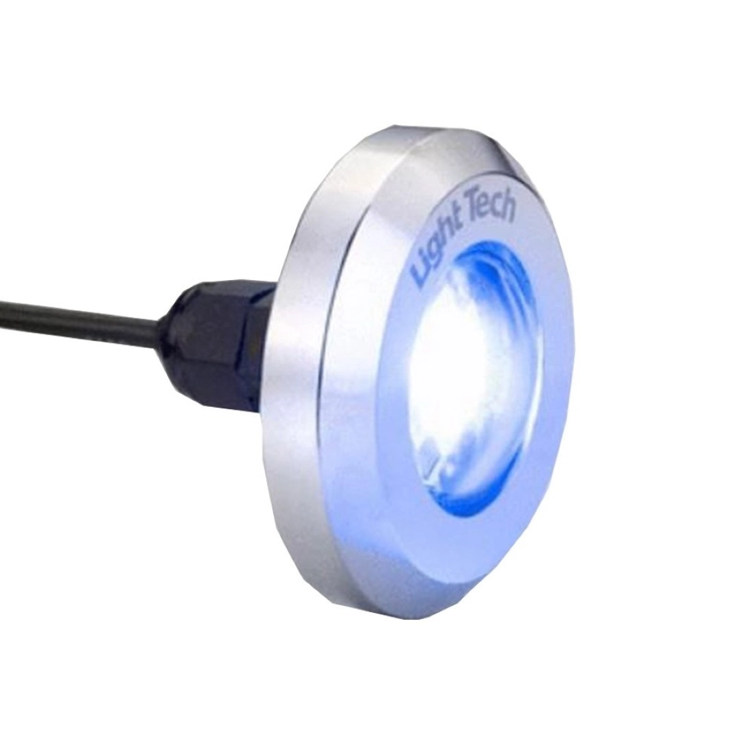 Refletor Piscina Tiny Led Inox 316 Mono 10w - Light Tech - Branco Quente Cabo 10m (encomenda)