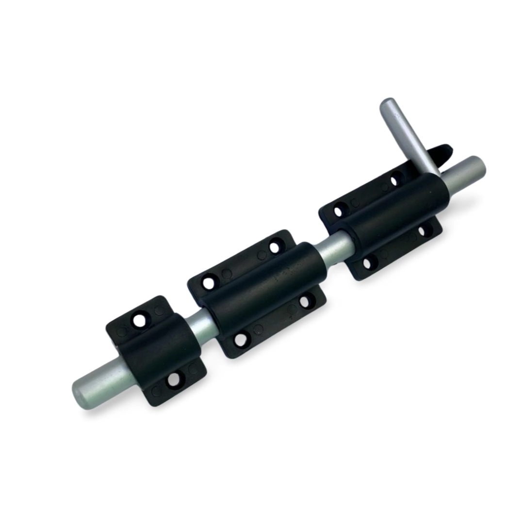 Fecho Ferrolho Porta Portao Buzio C/furo P/cadeado Aluminio Fosco 20cm/200mm