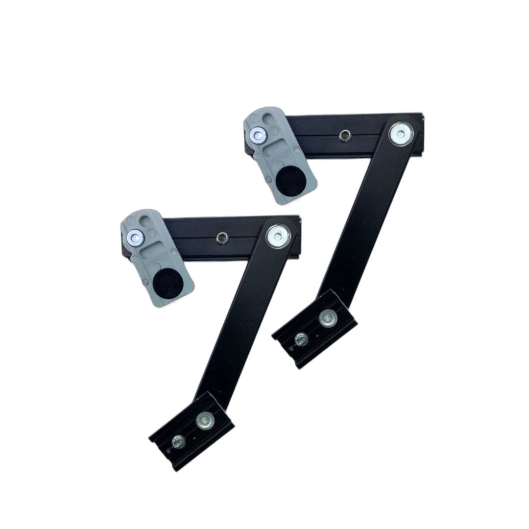 Braço Maxim-ar 18cm/180mm Janela Linha Suprema Preto Udinese Par