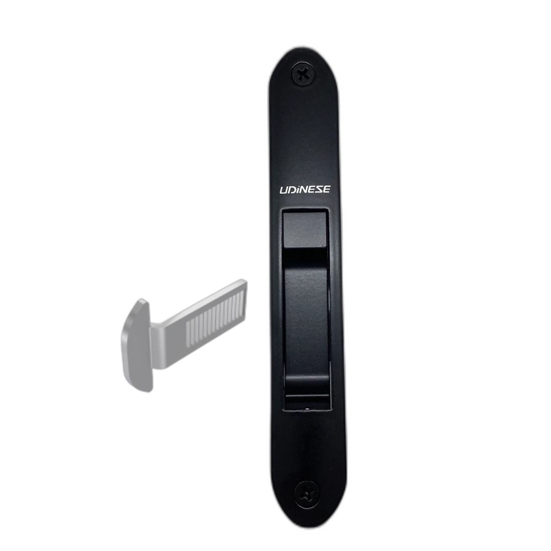 Fecho Concha Preto 7411/a Slide 158mm C/lingueta Gold Tra011 Janela Porta Aluminio Udinese