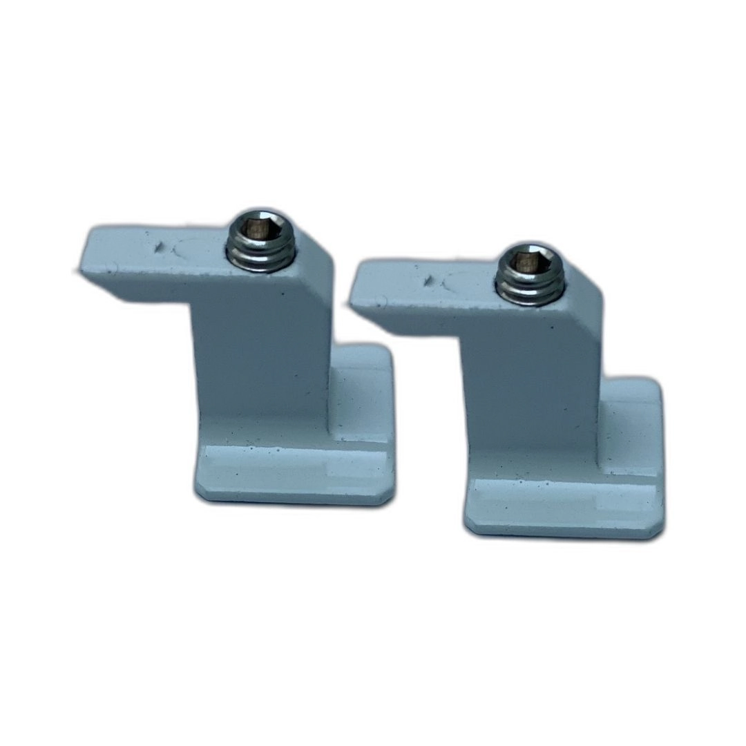 Contra Fecho Branco Con-410 Zamak Central P/fechadura 815a Kit 2 Pcs Alumifix