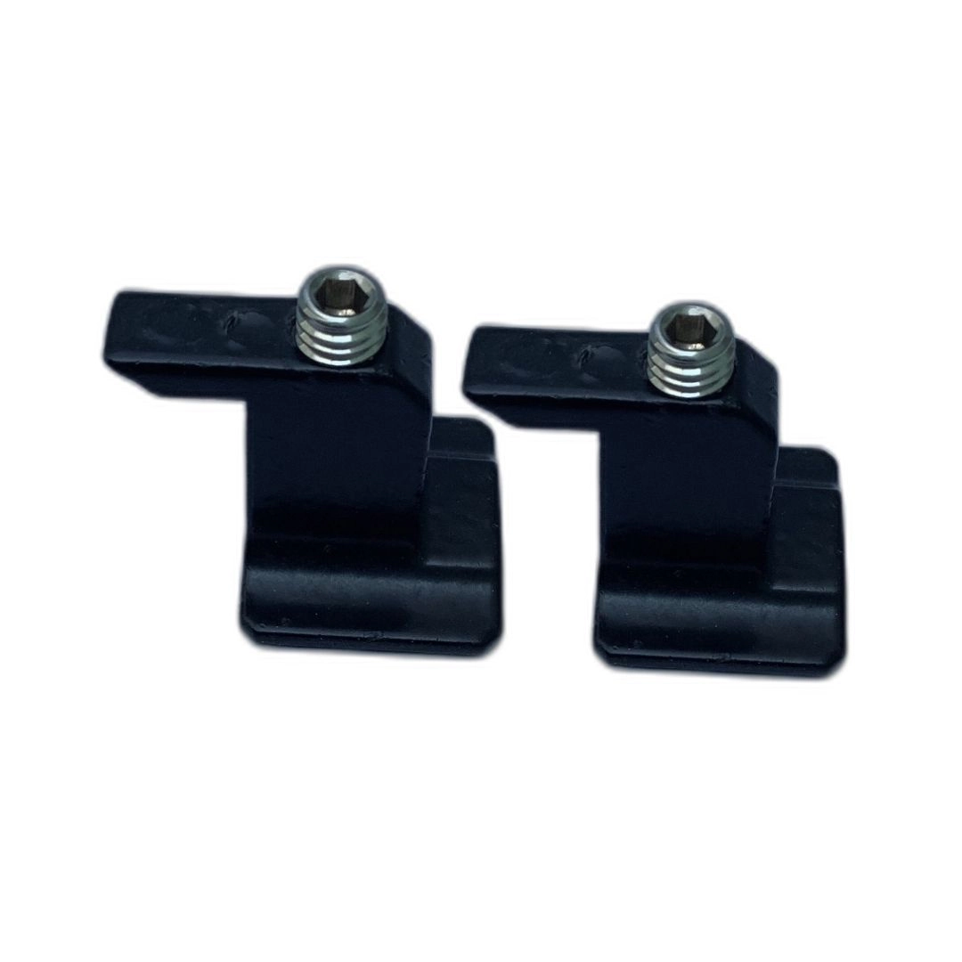 Contra Fecho Preto Con-410 Zamak Central P/fechadura 815a Kit 2 Pcs Alumifix
