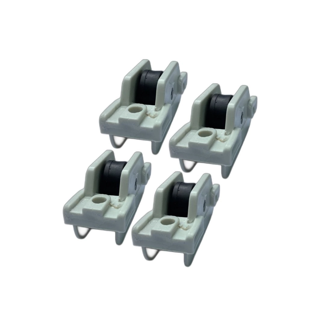 Roldana Janelas Portas Linha-25 "reta/lisa" Sem Rolamento Kit 4 Pcs