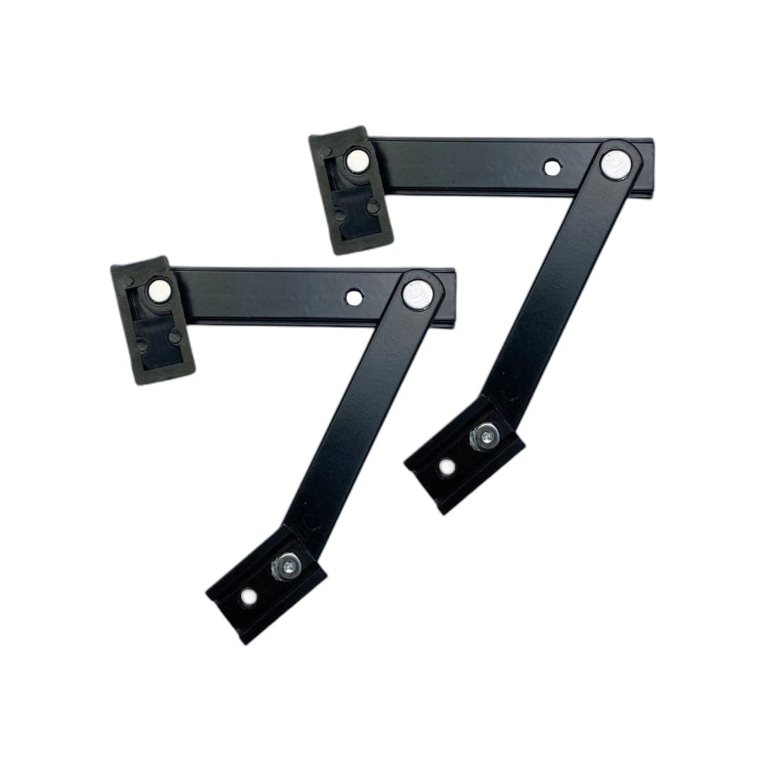Braço Maxim-ar 25cm/250mm Janela Linha Suprema Preto Par Al
