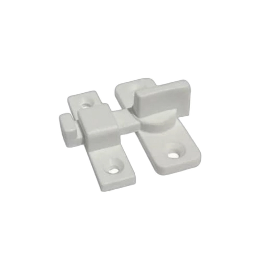 Tranqueta Trinco Fecho Nylon C/bico Branco Porta Portao Pc