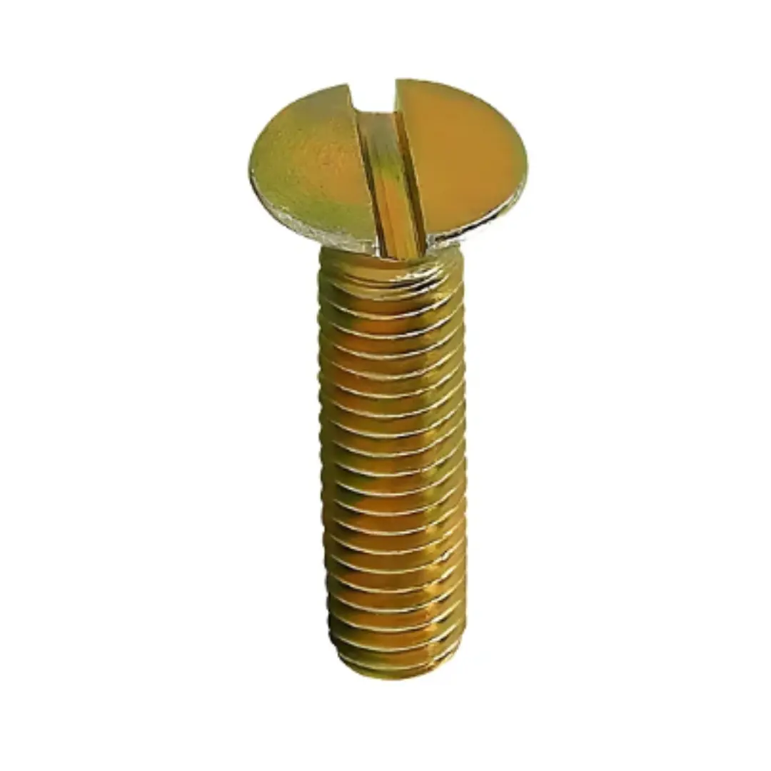 Parafuso Cabeca Chata Fenda Maquina 4x12 Pct C/100 Un