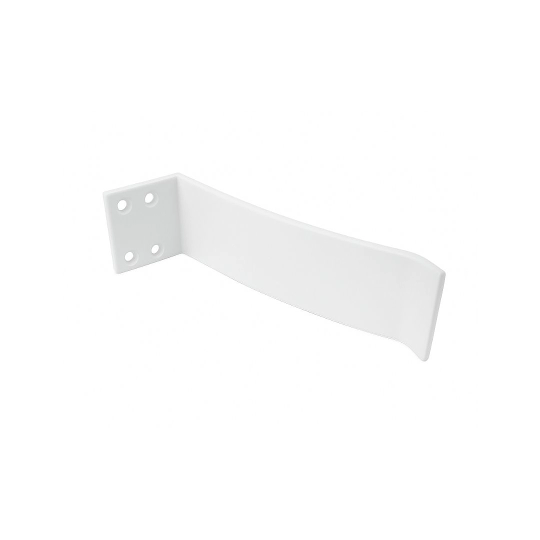 Chapa Guia Envidracamento De Sacada Aluminio Branco
