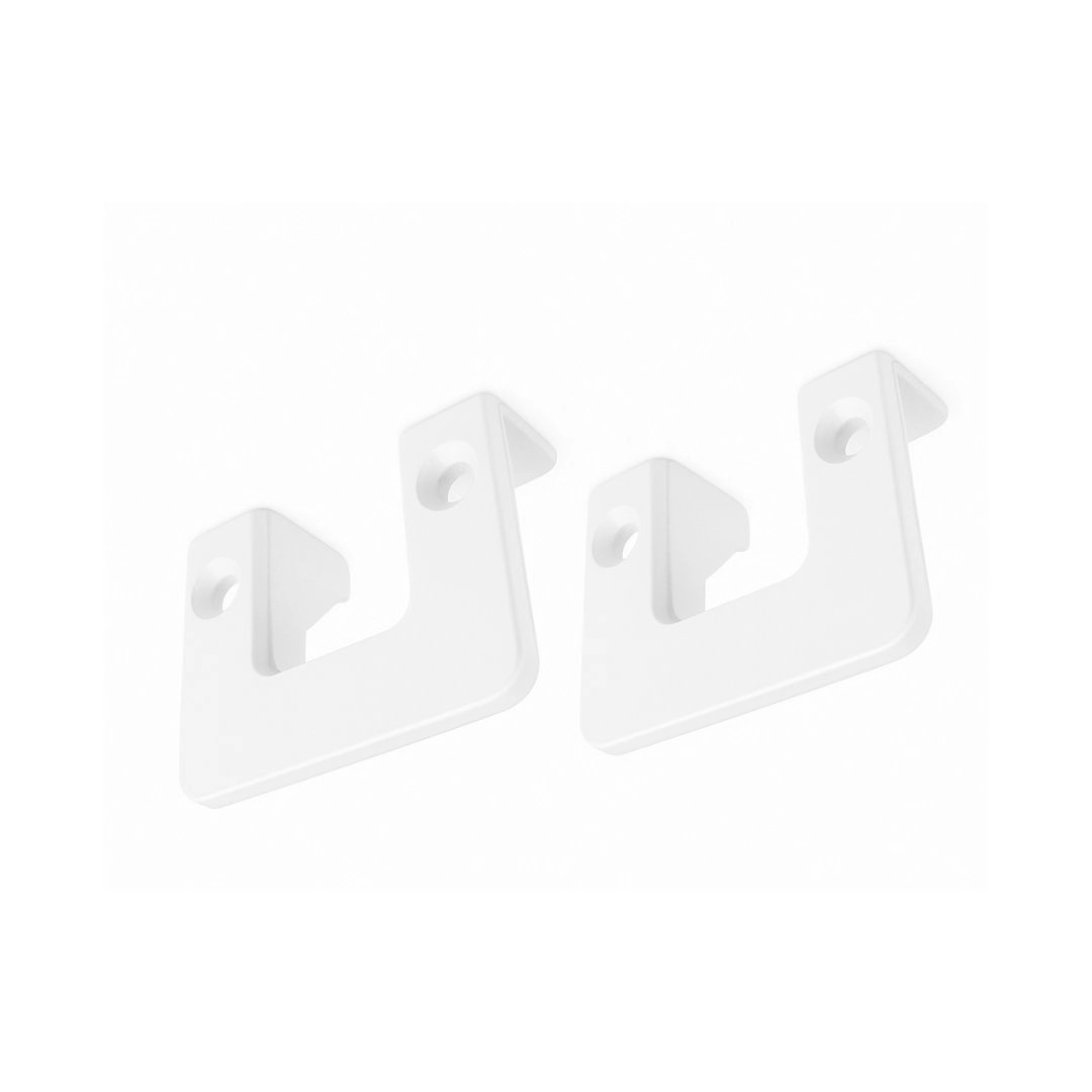 Saida Inferior De Pino Guia Envidraçamento Sacada Nylon Branco Kit C/2un