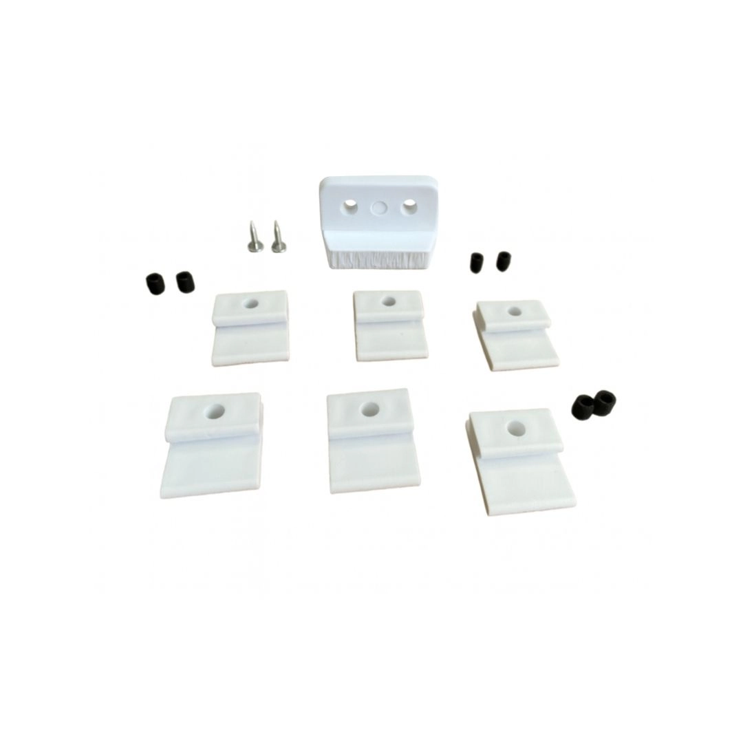 Kit Anti Queda Branco Envidracamento Fechamento Sacada Varanda