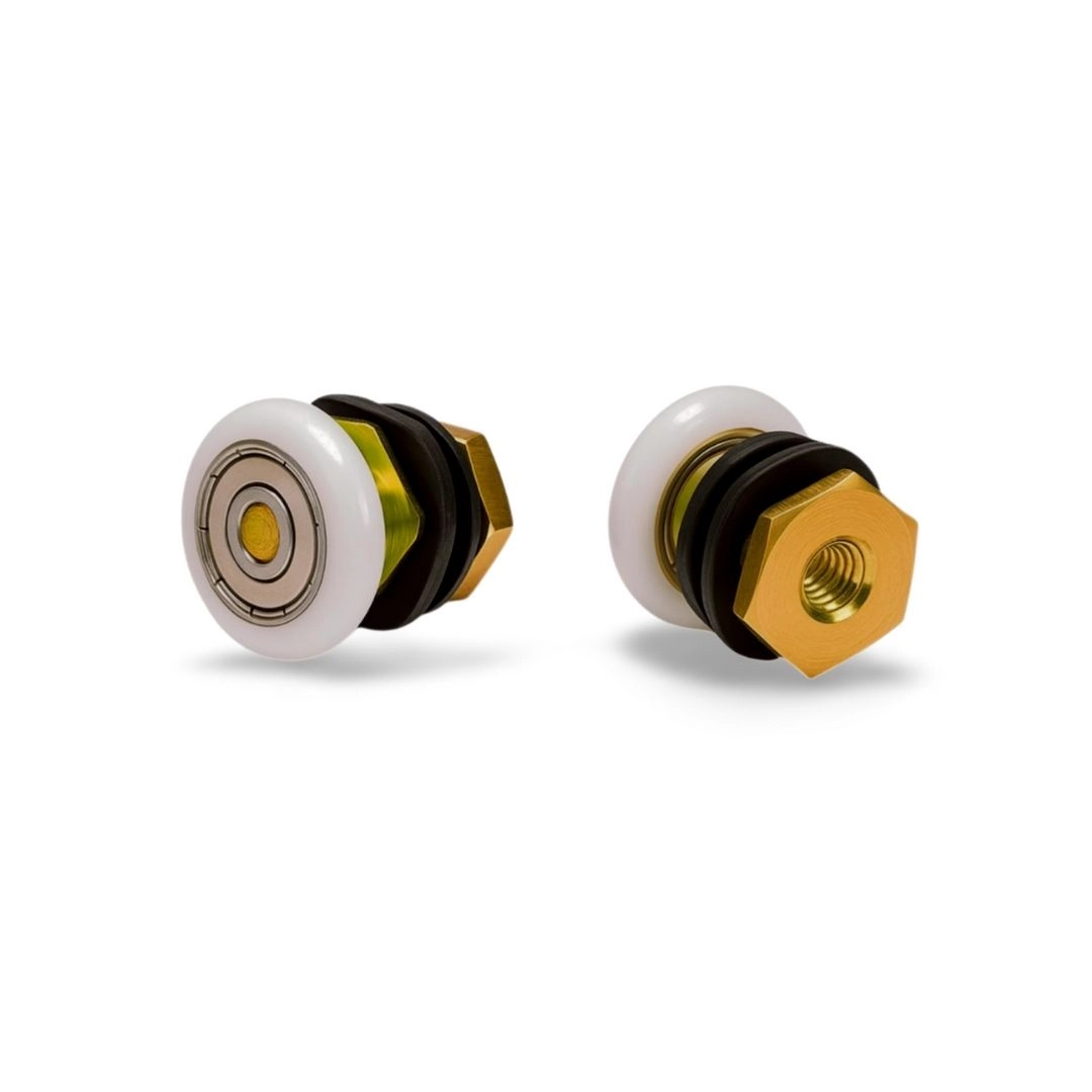Roldana Box Janela Porta Vidro Temperado 6mm Blindex Excêntrica Kit 2 Pcs