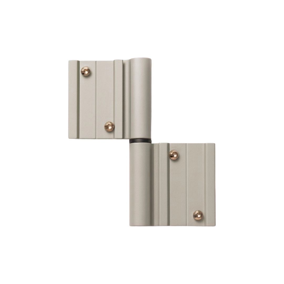 Dobradica Encaixe Dupla Fosco Linha 42 Dob-704 113mm Porta Giro Alumifix
