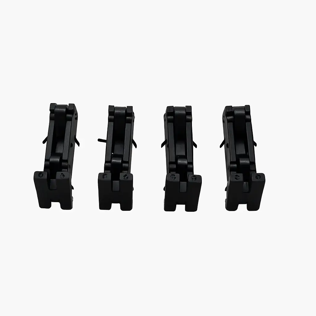 Roldana Nylon Dupla Guia Baixa Janela Aluminio Linha 16 Kit 4 Un