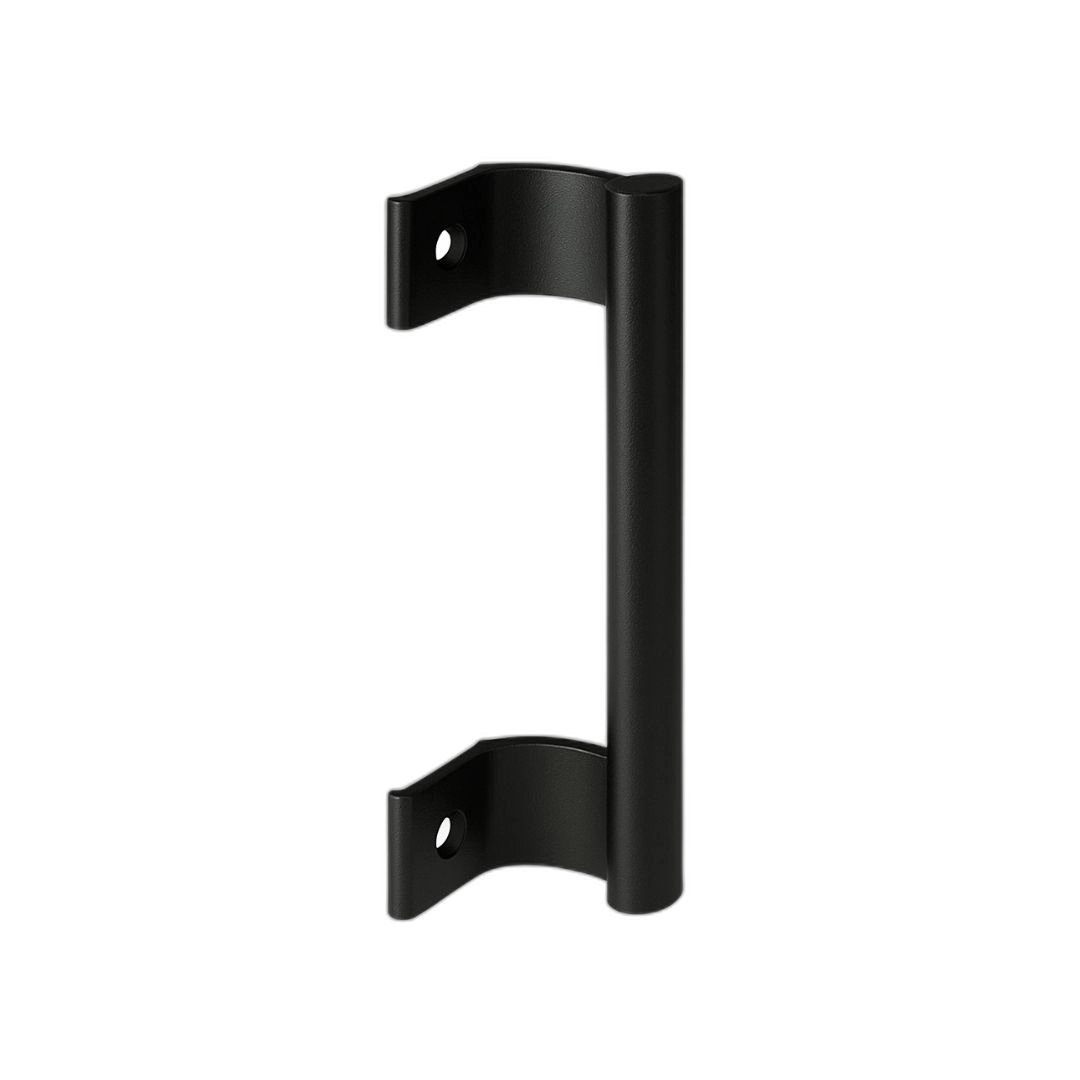 Puxador Buzio 20cm/200mm Porta Portao Correr Abrir Aluminio Madeira Ferro Reforçado Resistente Preto
