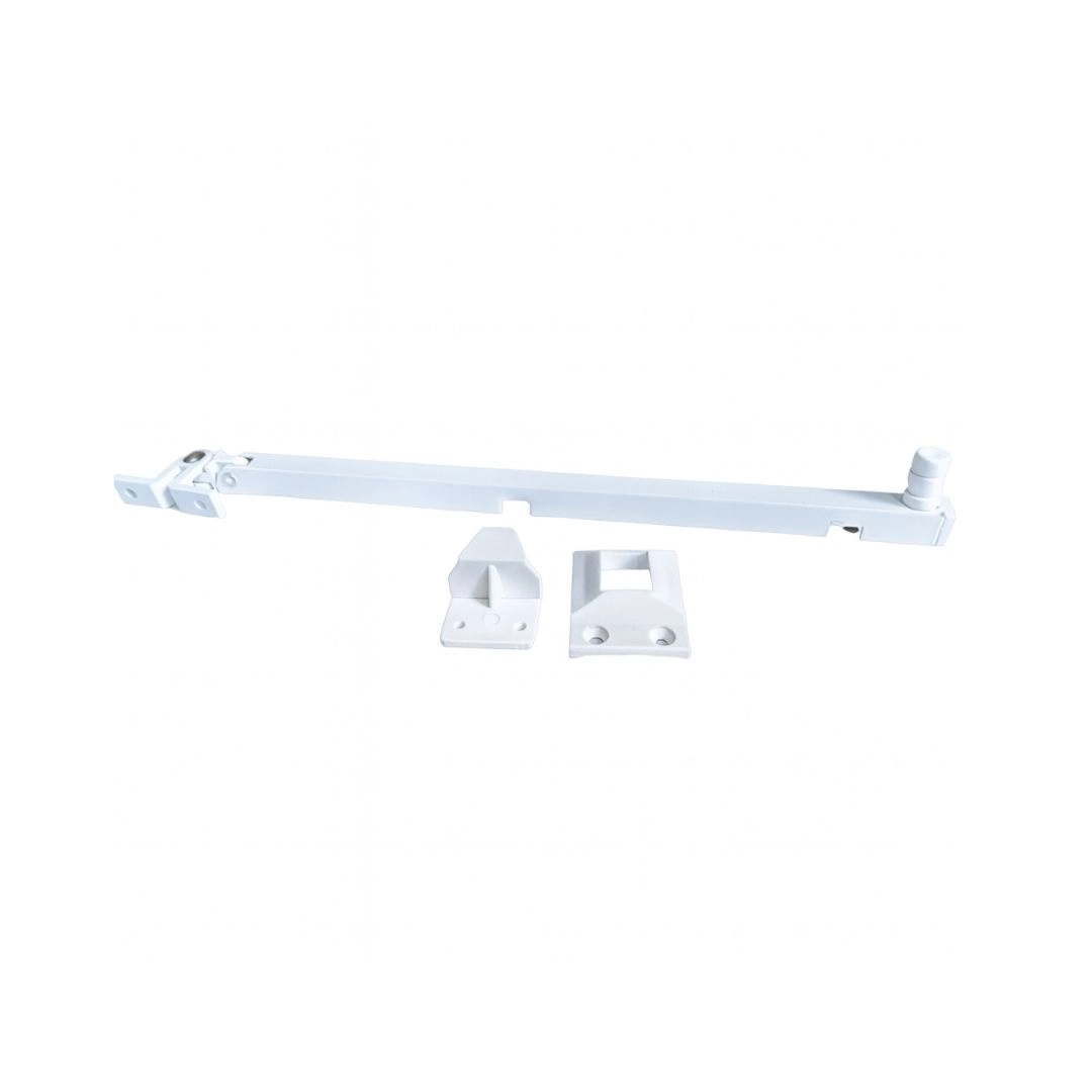 Haste Tubular Frontal Puxador Janela Maxim-ar Aluminio Madeira 70cm/700mm Branco Gm