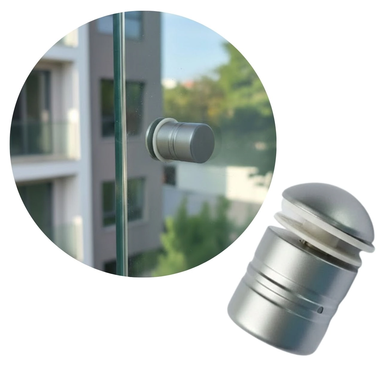 Puxador Simples Aluminio Frisado 7/8 Janela Porta Vidro Temperado American 2005 162-001 Fosco