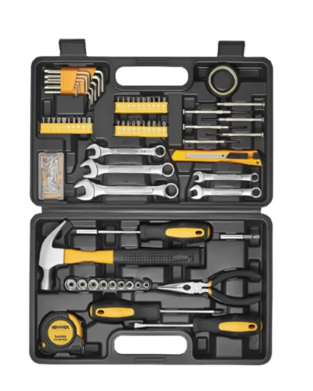 Kit Jogo Ferramentas Maleta Completa C/148 Pcs Uso Profissional Domestico Manutencao Reparo Bom-3916 Bomvink