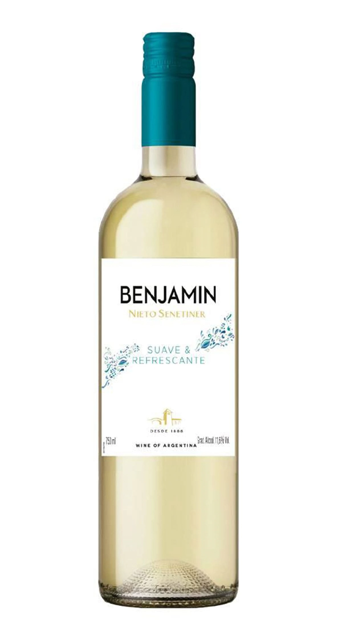 Vinho Argentino Branco Suave Benjamin Nieto Senetiner Torrontés Garrafa 750ml