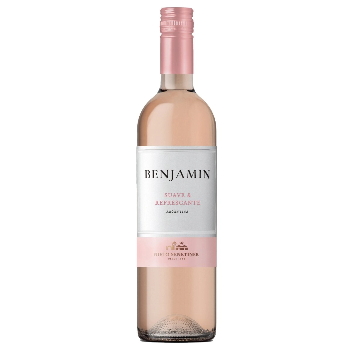 Vinho Argentino Rosé Suave Benjamin Nieto Senetiner Syrah Merlot Garrafa 750ml