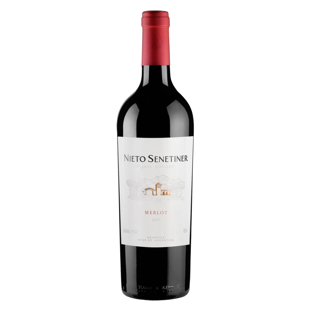 Vinho Argentino Tinto Seco Nieto Senetiner Merlot Mendoza Garrafa 750ml
