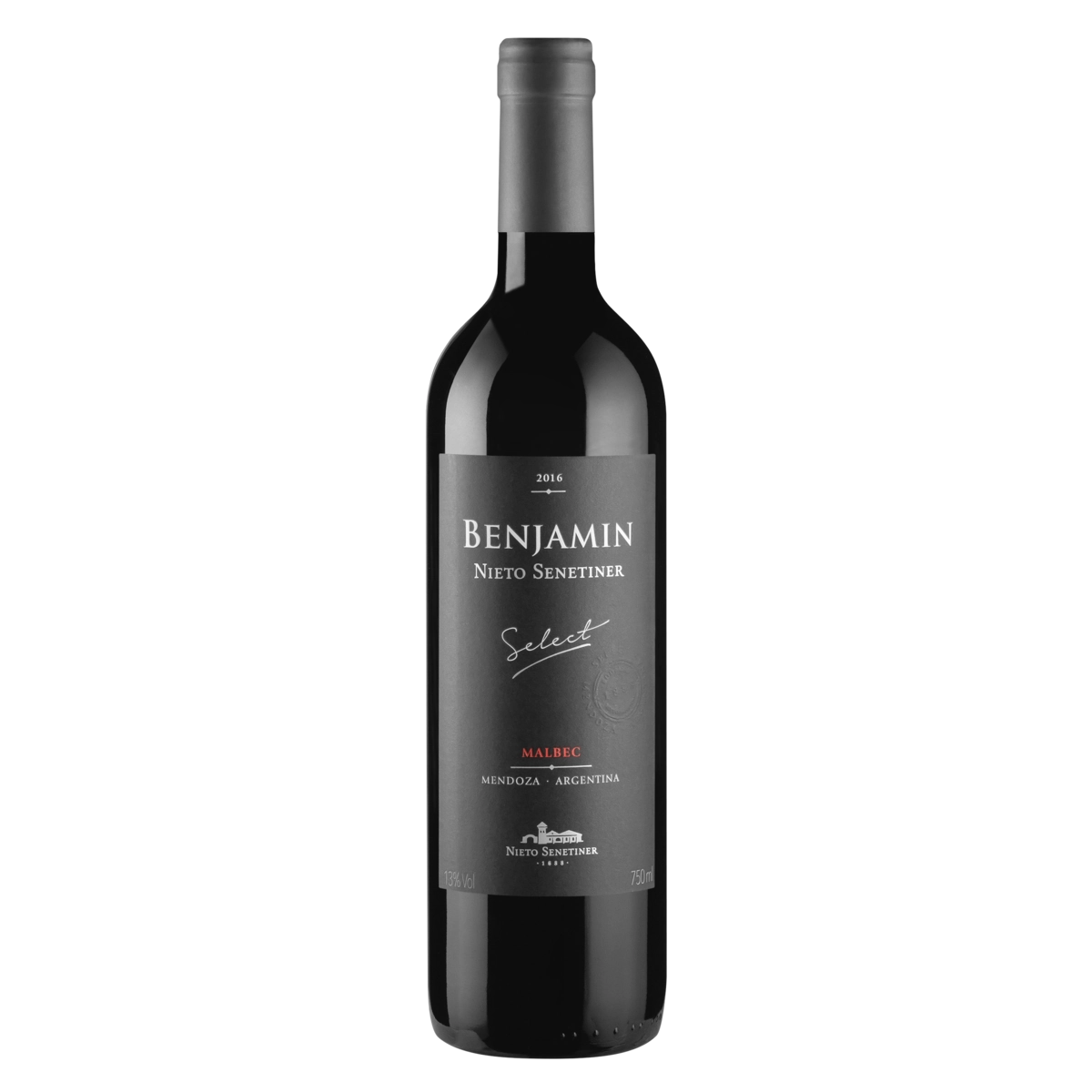 Vinho Argentino Tinto Seco Select Benjamin Nieto Senetiner Malbec Mendoza Garrafa 750ml