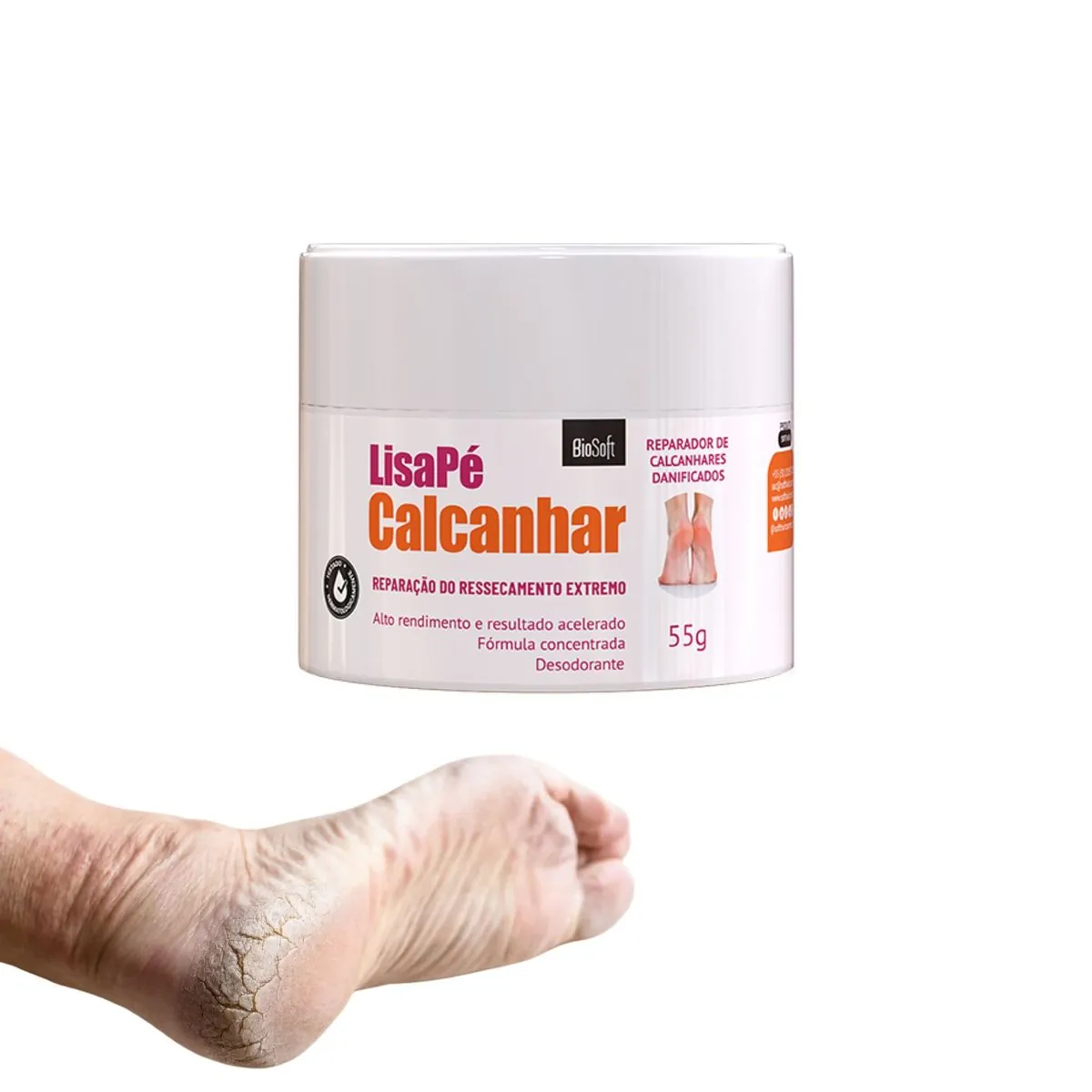 Produto Para Pés Ressecado E Rachados Rendimento Rápida Ação