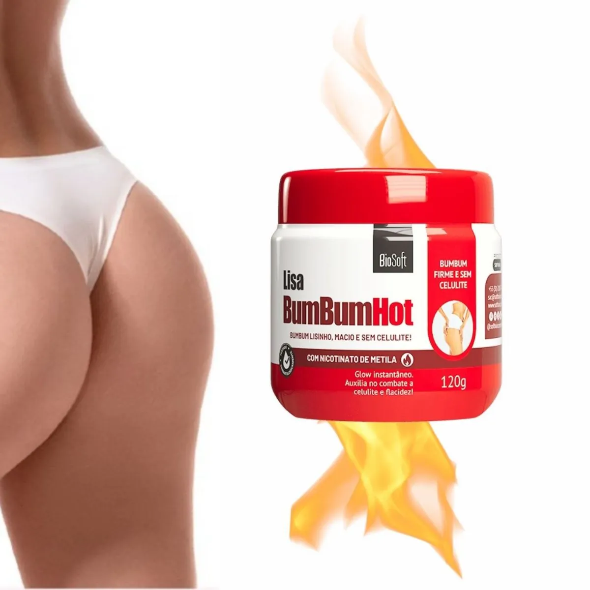 Tratamento Para Celulite Nicotinato De Metila Bumbum Perna Glúteo