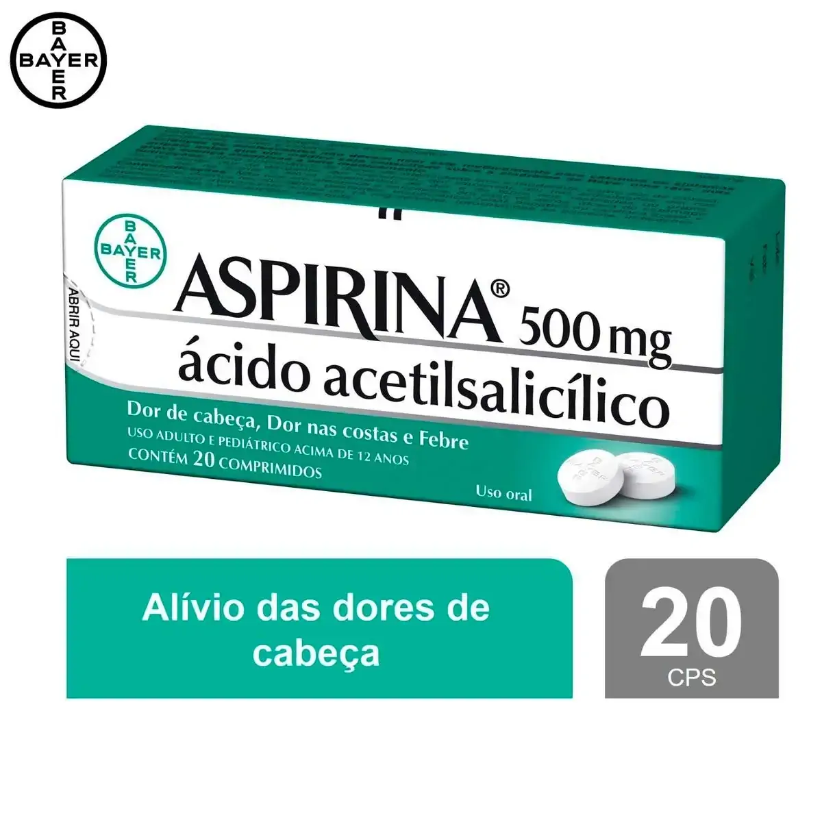 Aspirina 500mg Bl X 20 Comp