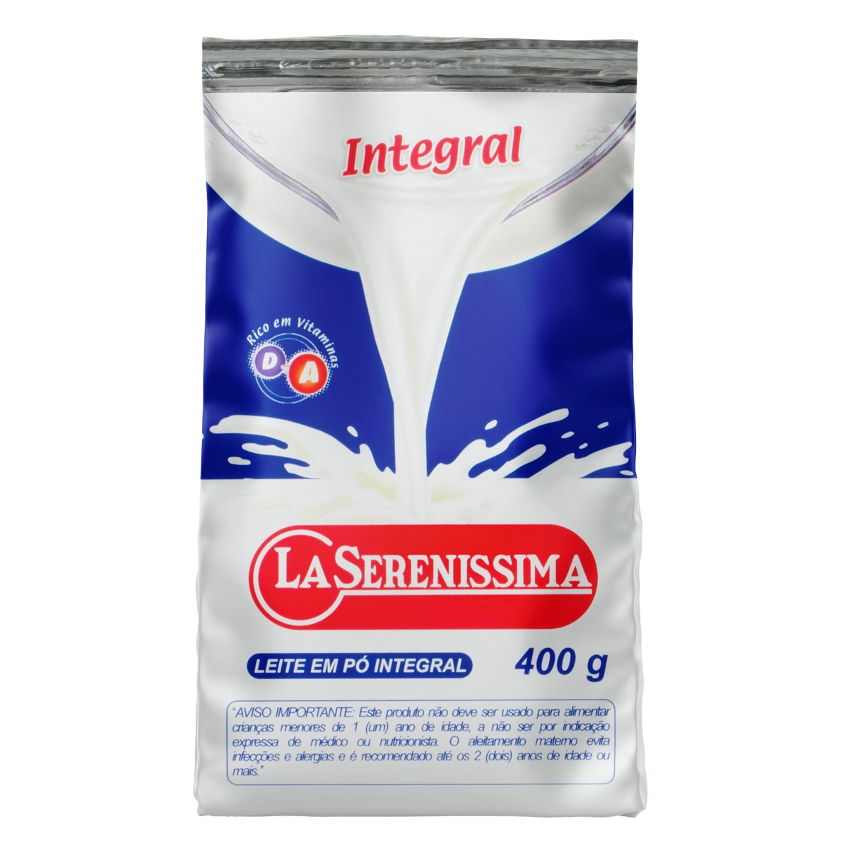 Leite em Pó Integral LA SERENÍSSIMA Pacote 400g