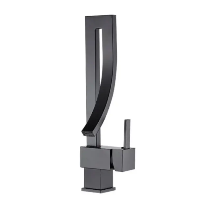 Torneira Lavabo Banheiro Monocomando Preto Luxo Brinovar