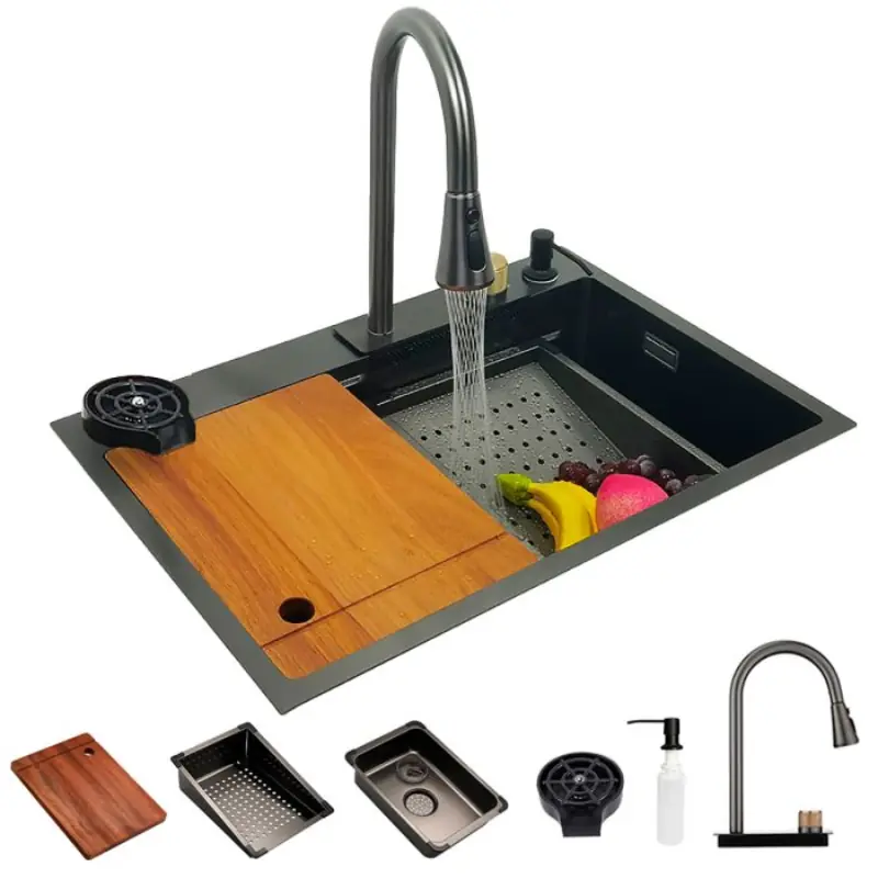 Cuba Gourmet Premium Cascata Lavador Copos Torneira Completa