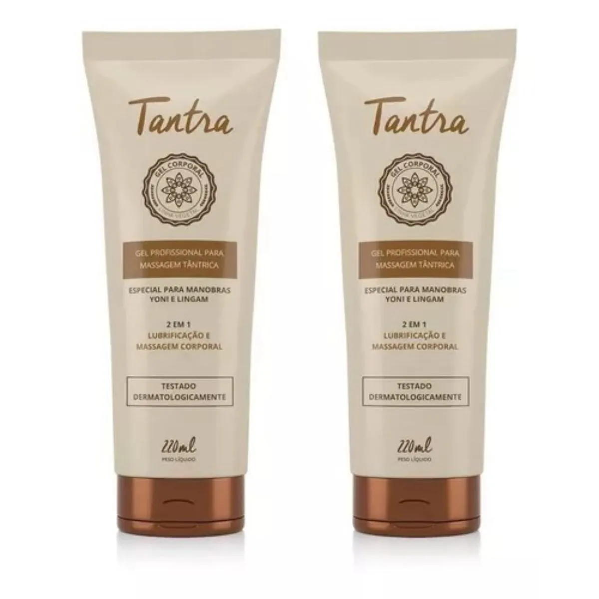 2 Gel Profissional Para Massagem Tantra Corporal E Intima