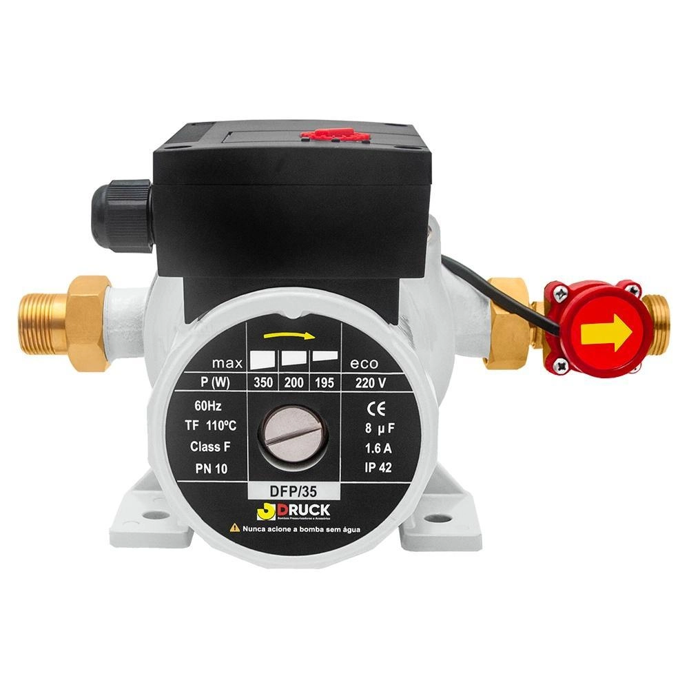 Bomba Pressurizadora De Água De 350W Com Fluxostato 3/4" 220v Druck DFP35
