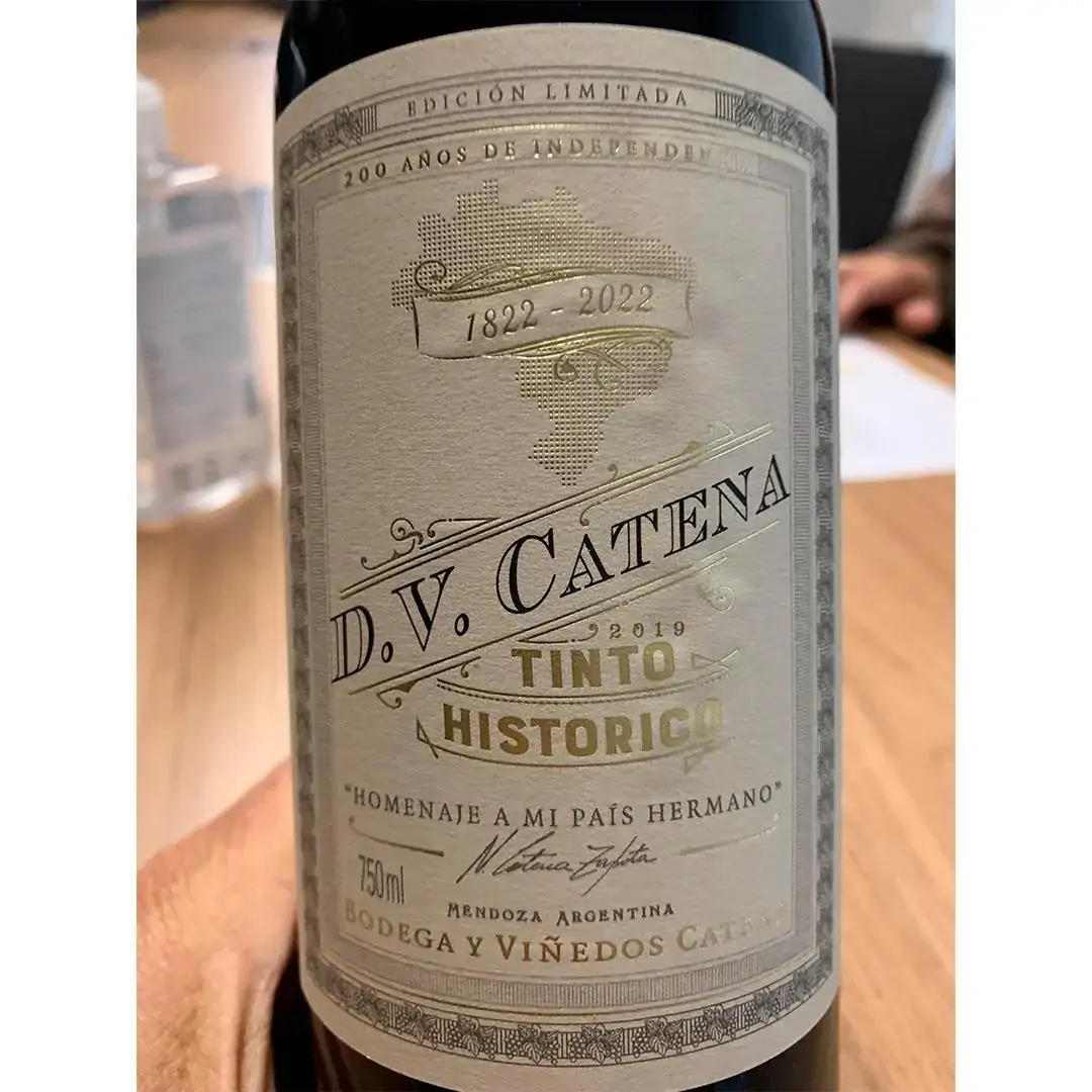 Vinho DV Catena Tinto Histórico - 200 anos de Independência do Brasil 750ml