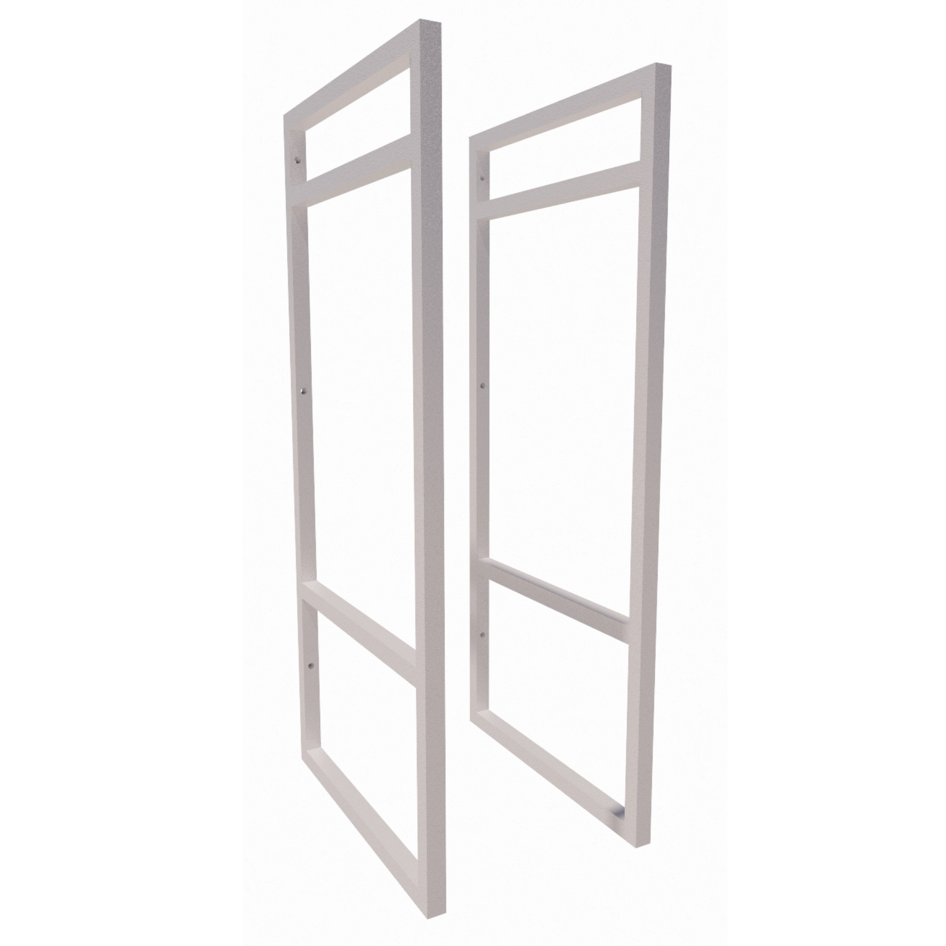 2 Suporte Prateleira Nicho Modelo Estilo Industrial Suspensa Parede Teto Branco