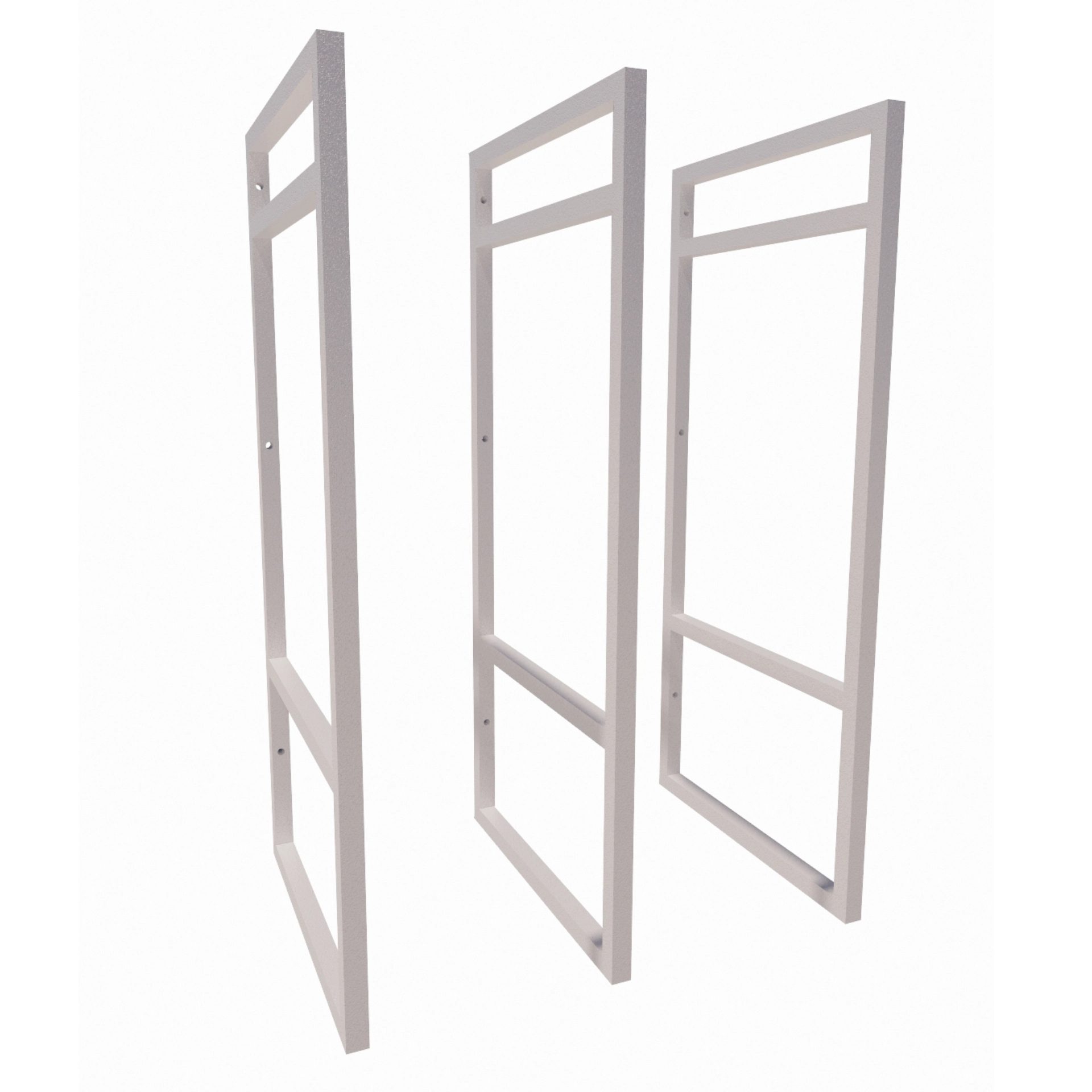 3 Suporte Prateleira Nicho Modelo Estilo Industrial Suspensa Parede Teto Branco