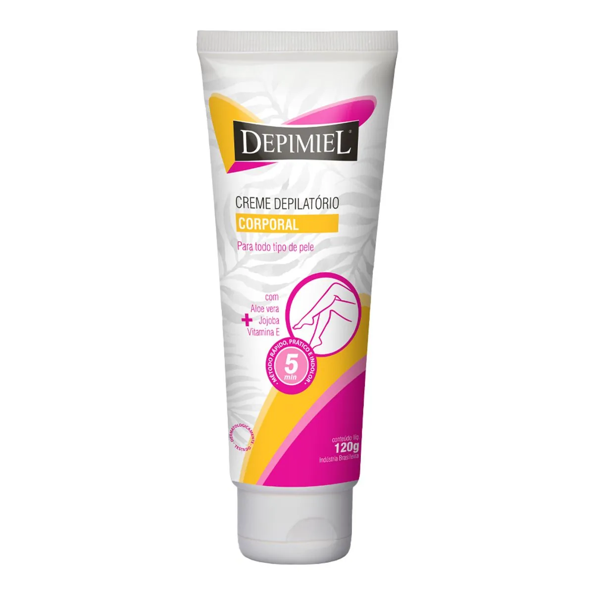 Creme Depilatório Com Aloe Vera, Jojoba E Vitamina E Depimiel Bisnaga 120g