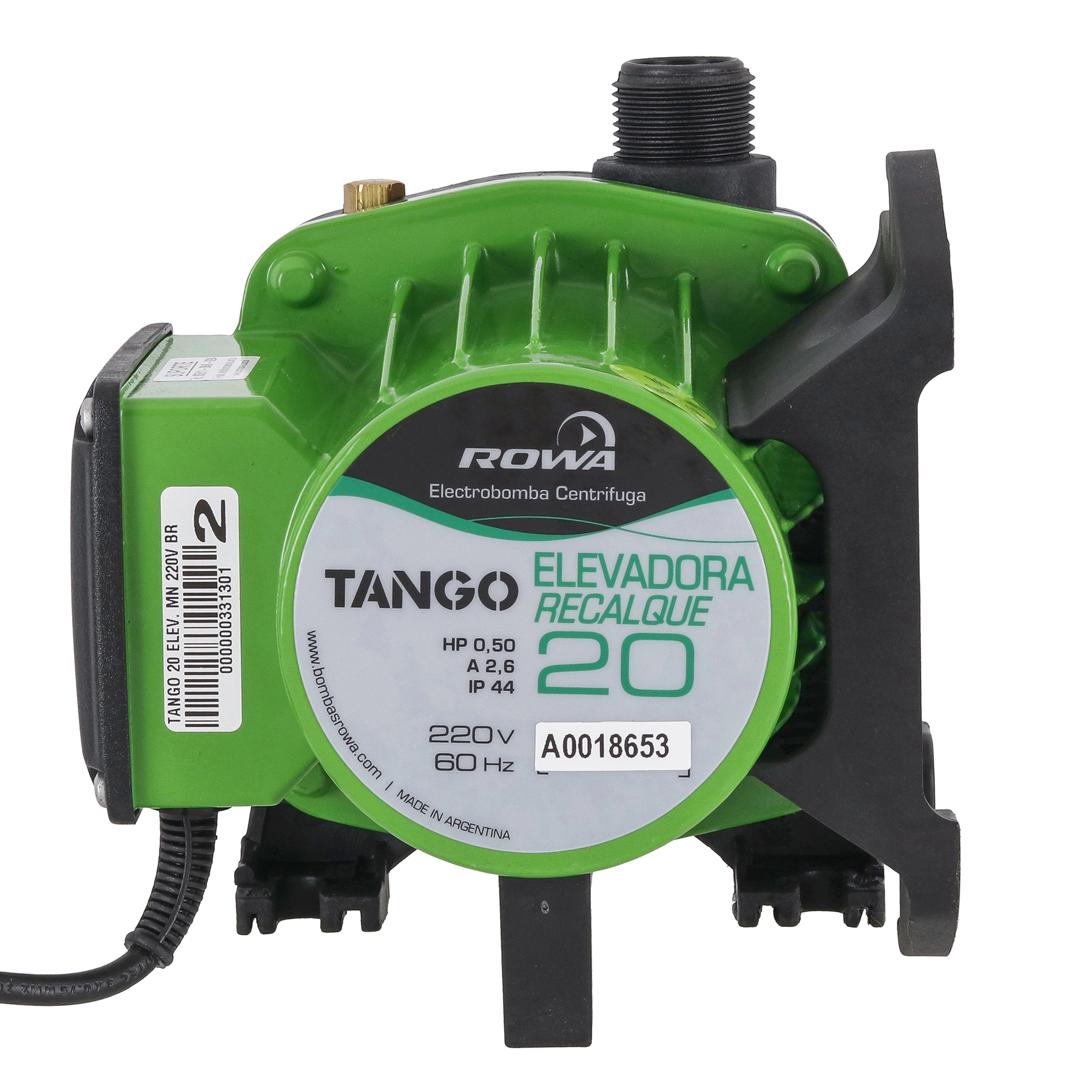 Bomba Pressurizadora para Circulação 220V Recirculadora 20 0,5HP Rowa