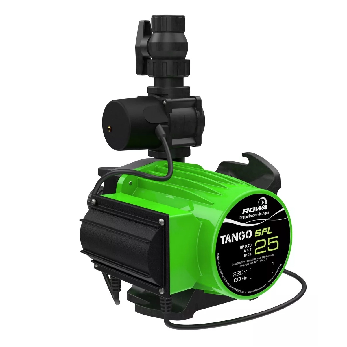 Pressurizador Rowa Tango Sfl 25 Monofásico 220v
