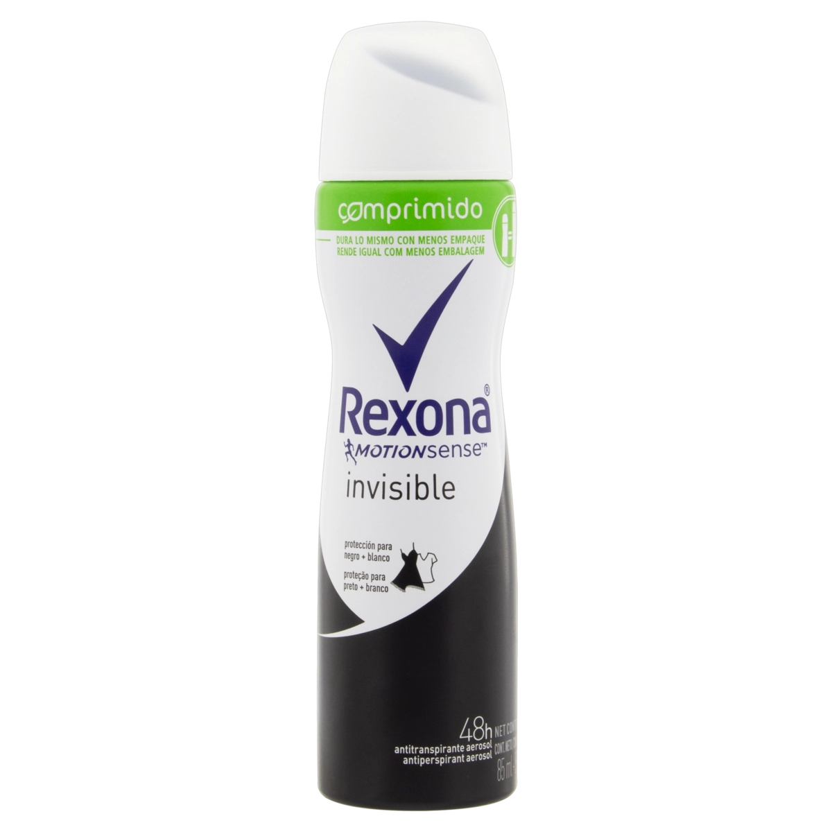 Antitranspirante Aerossol Invisible Comprimido Rexona Motionsense 85ml