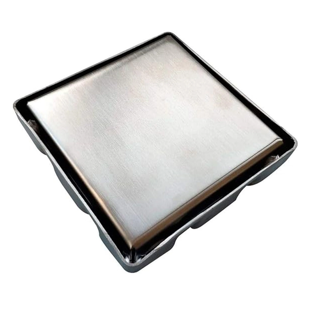 Ralo Oculto Kit 18unids. 15x15 Inivisivel Inox Casa Banheiro Lavabo Varanda Cozinha Resistente Seguro Anti Odor