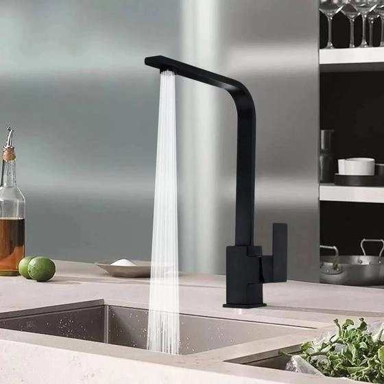 Torneira Gourmet Cozinha Monocomando 360 Slim Inox Bancada