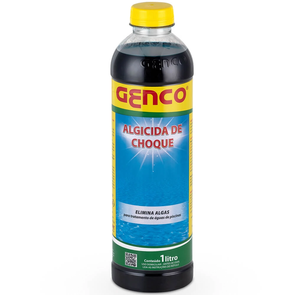 Algicida Choque 1l - Elimina Algas Piscina Verde - Genco