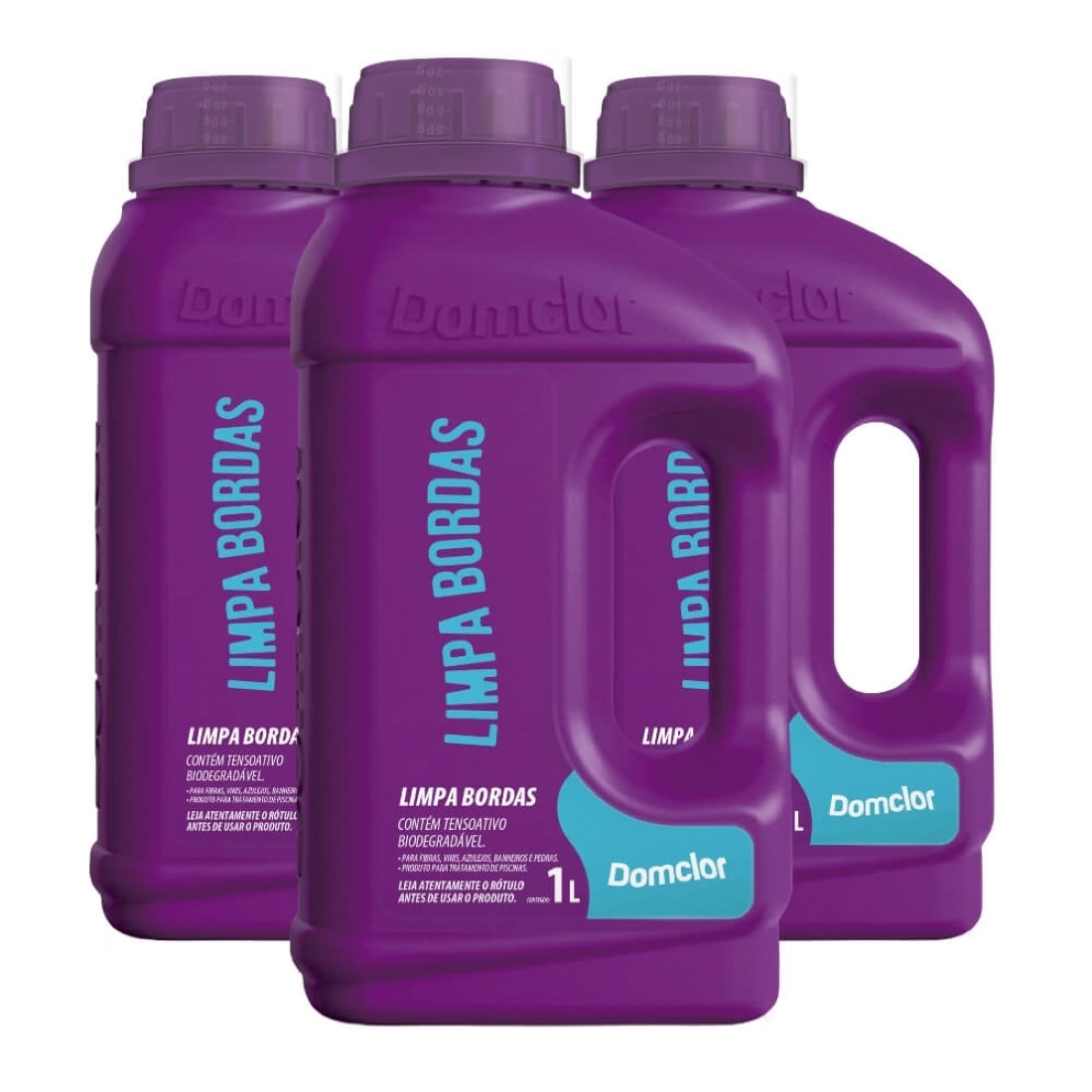 Kit 3 Limpa Bordas Tratamento Piscina 1l - Domclor