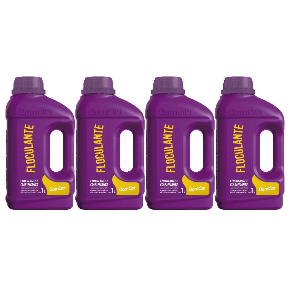 Kit 4 Floculantes E Clarificante Para Piscina 1l - Domclor