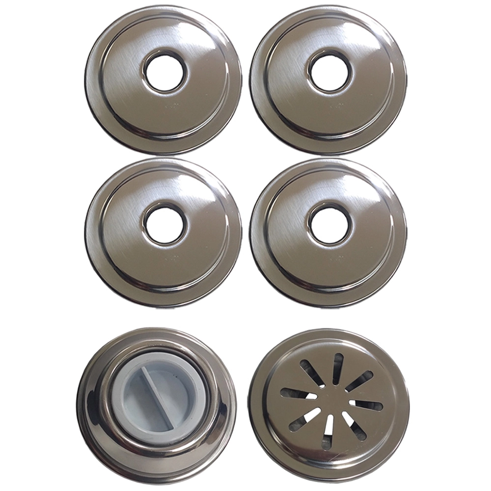Kit 4 Retorno 1 Aspiração 1 Nível Piscina Alvenaria Inox 50mm