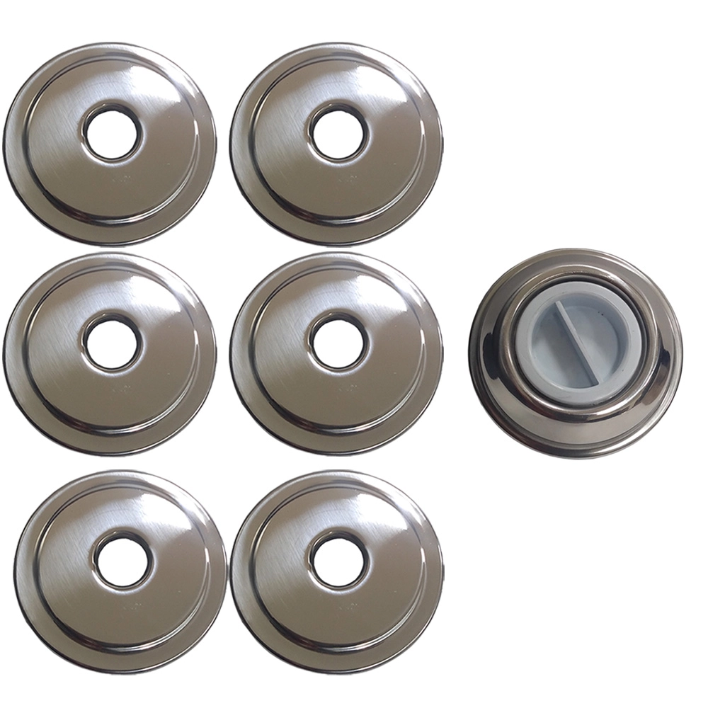 Kit 6 Retorno 1 Aspiração Piscina Alvenaria Azulej Inox 50mm