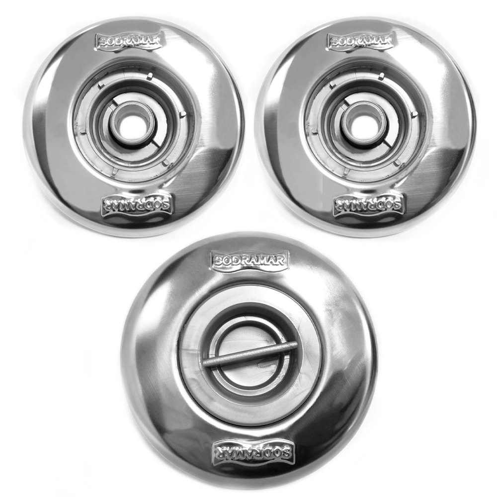 Kit Dispositivo 2 Retorno E 1 Aspiração Inox Pratic Sodramar