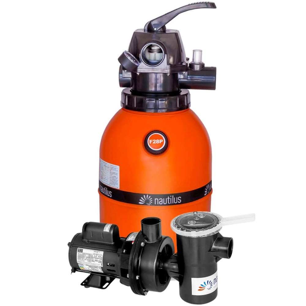 Filtro F280p E Motobomba 1/4cv Nautilus - Piscinas Até 19.000 L - 220v